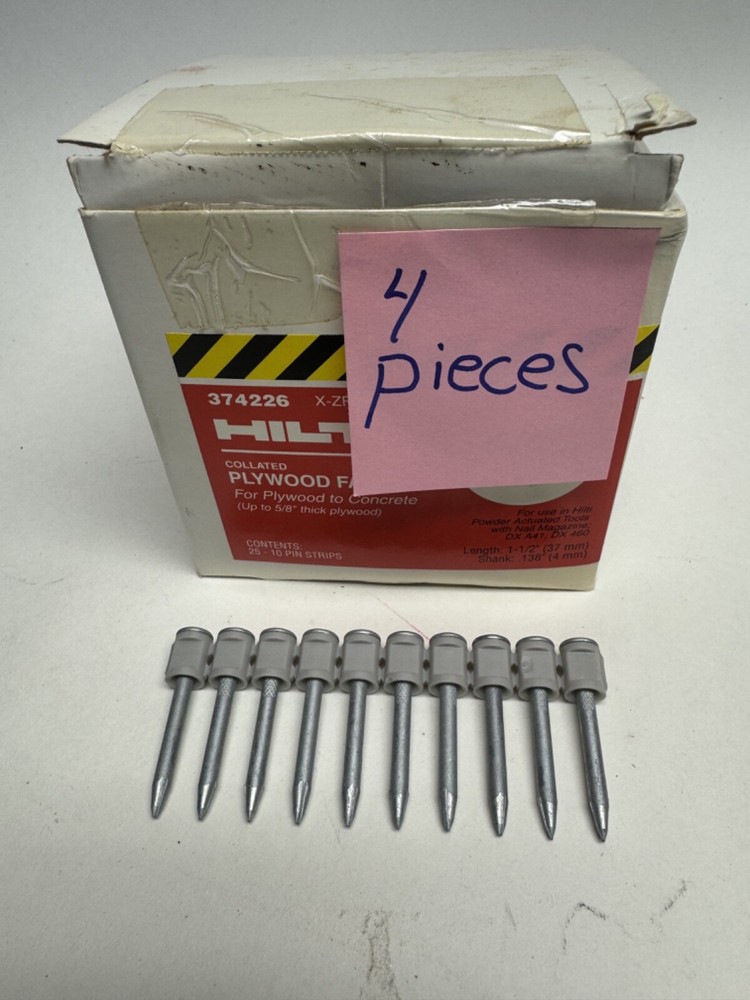 Hilti powder actuated boosters and fasteners