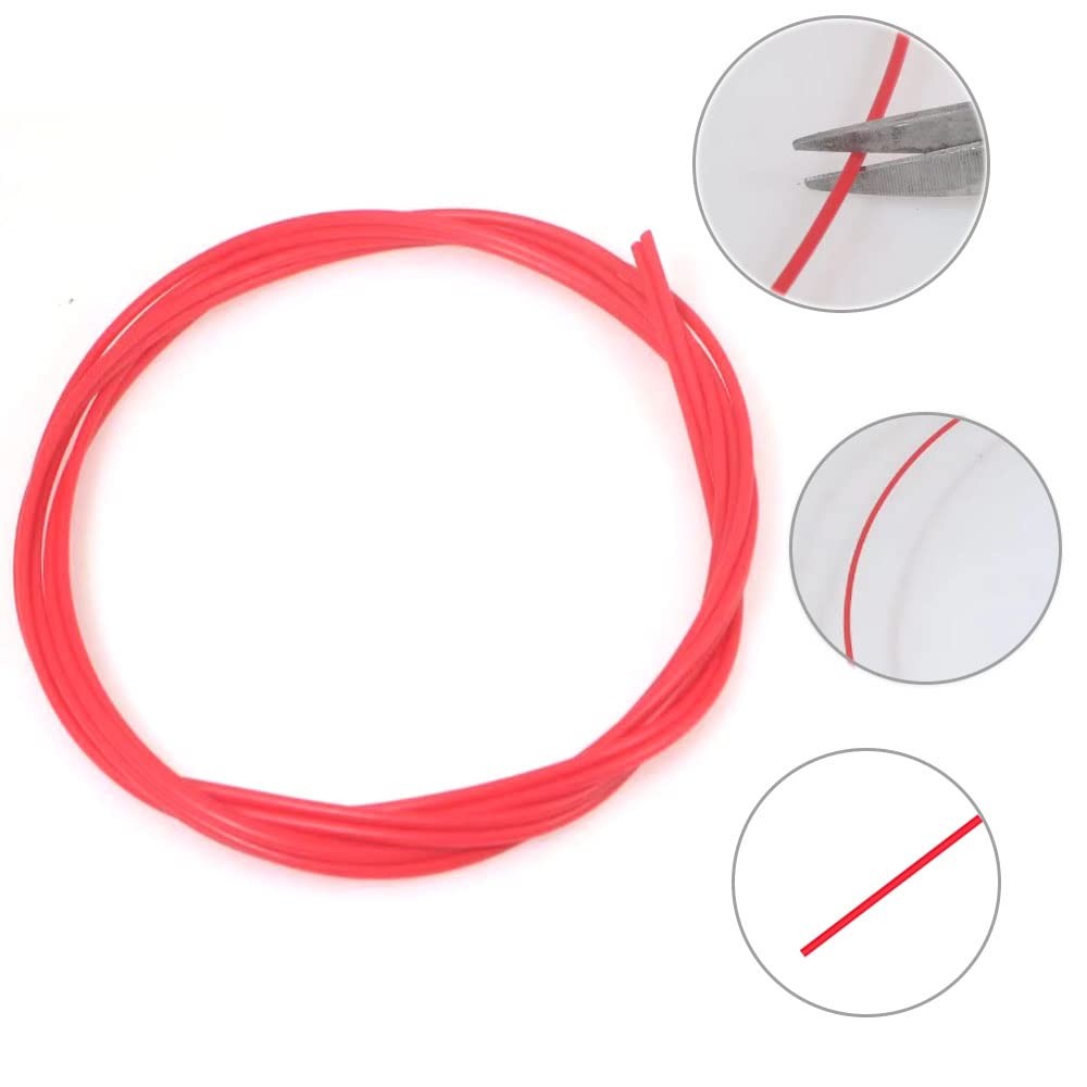 Spray Can Replacement Straws, Extension 5-Count, Red