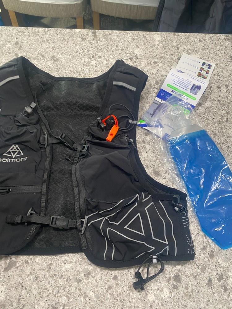 Haimont Running Hydration Vest 1 TPU Soft Flasks Lightweight Runner