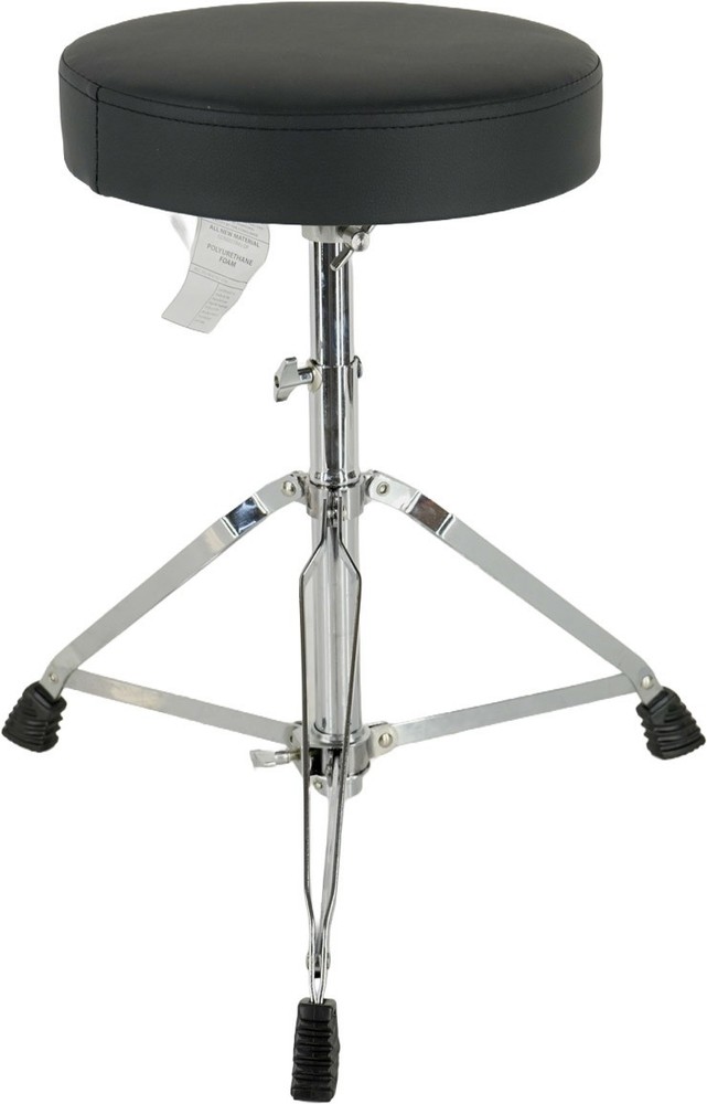 Ddrum Adjustable 12" x 2" Drum Throne Seat Round Padded Stool Hardware