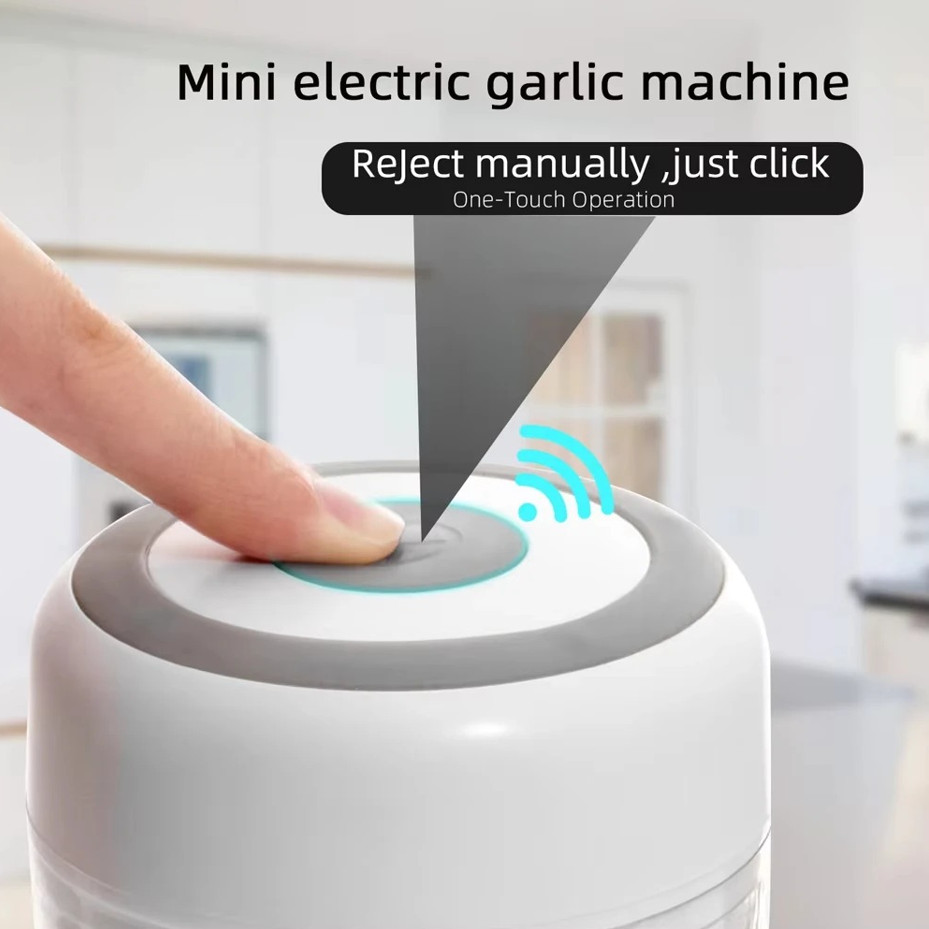 Electric Mini Garlic Chopper USB Rechargeable Food Processor Meat Grinder