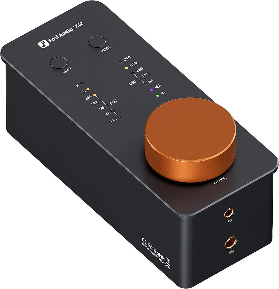 Fosi Audio Orange Volume Control Knob Replaceable for SK02 Headphone Amplifier