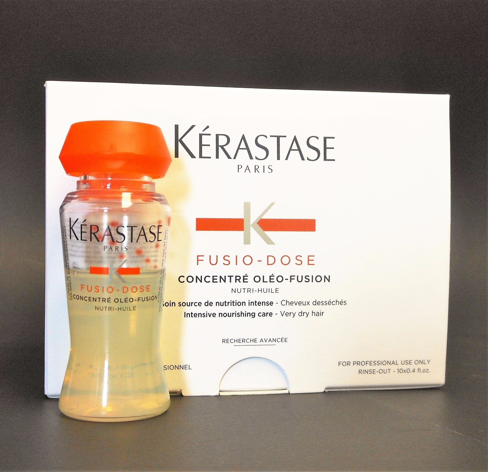 Kerastase Fusio Dose Concentre Oleo Fusion 10 x 12ml Vials, With Sprayer
