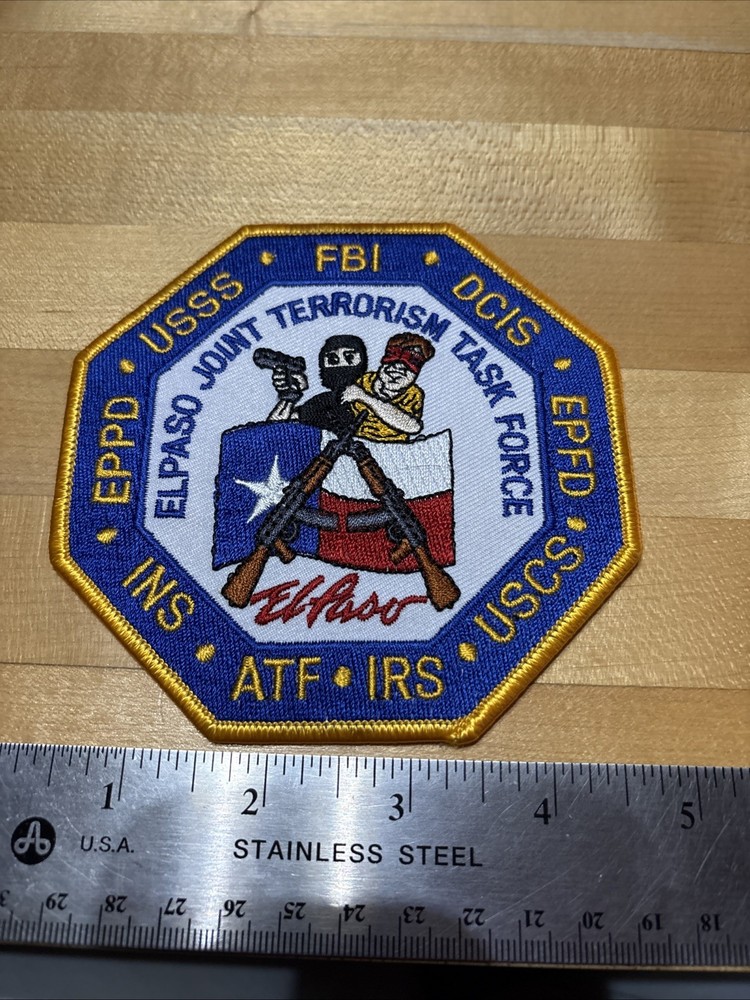 EL PASO TEXAS JOINT TERRORISM TASK FORCE SHOULDER PATCH