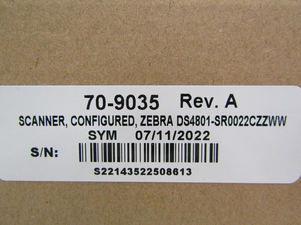 Zebra DS4801, 2D Handheld Barcode Scanner, DS4800 Series White With Accessories