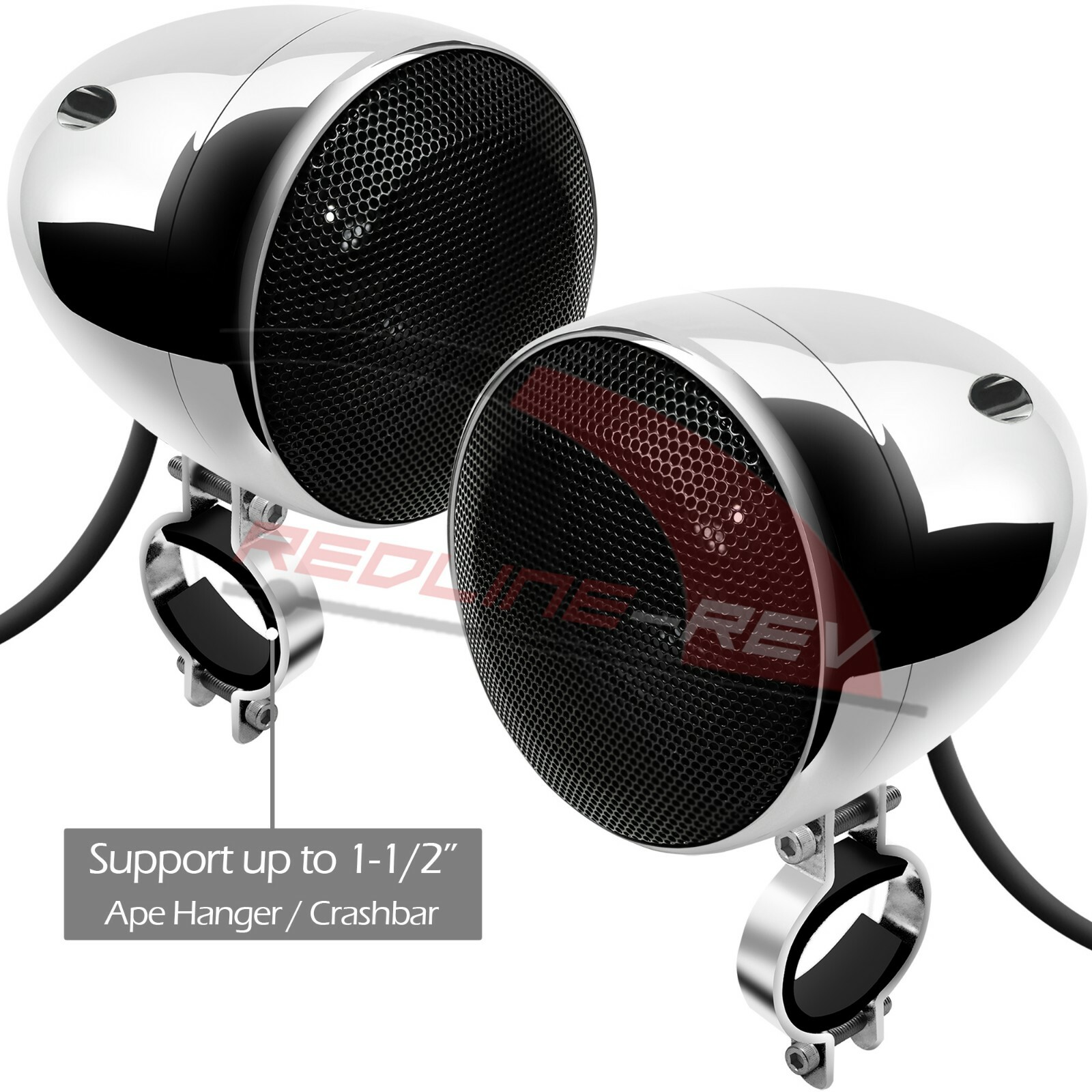 Bluetooth Amplifier Waterproof Motorcycle Stereo Speaker System MP3 FM Radio AUX