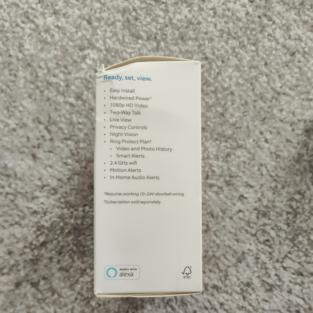 Ring Wired Doorbell Camera + Chine