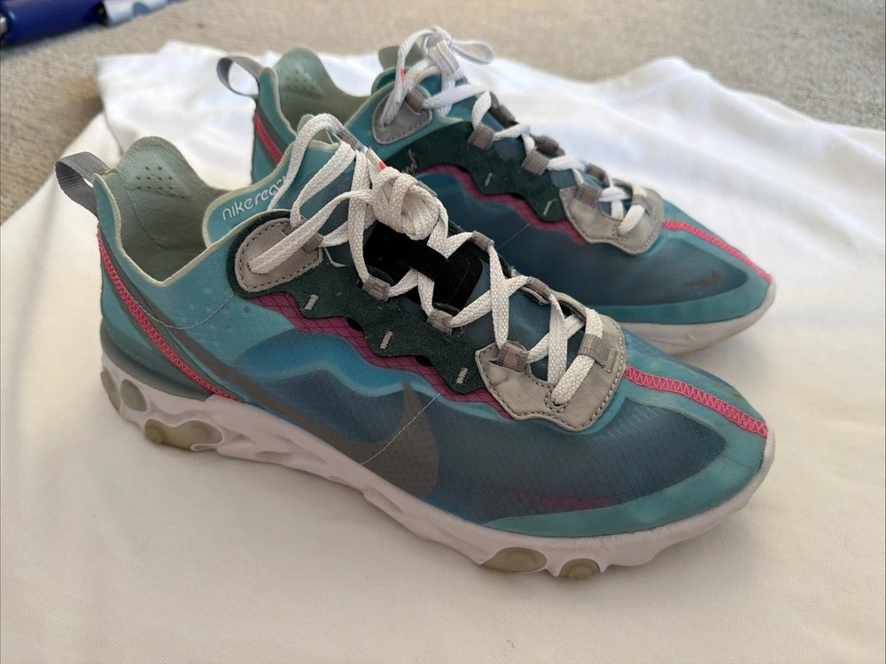Nike React Element 87 Royal Tint 2019 Performance Runner Size 9.5 Used No Box