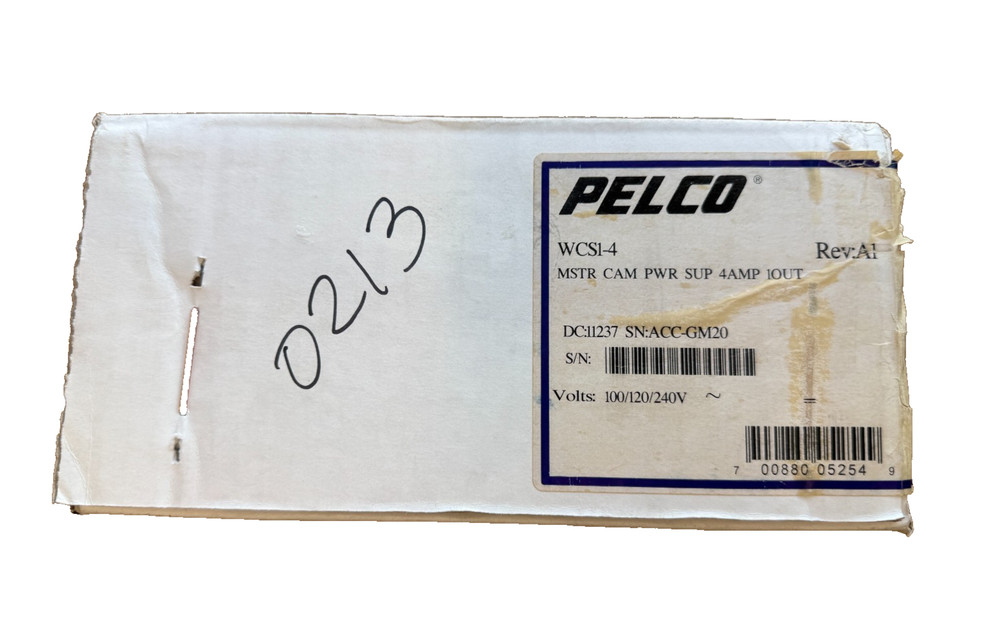 Pelco WCS1-4 Master Camera Power Supply  (4 amp, 1 output)