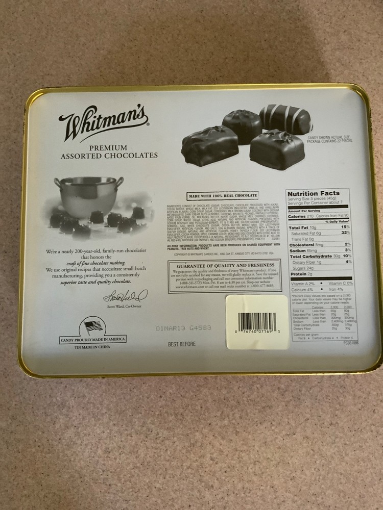 Whitman's Christmas Chocolate Tin