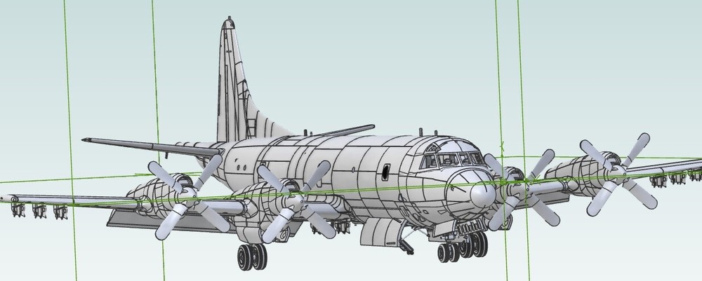 1/72 Lockheed P-3C Orion 3D data set (cheaper version)