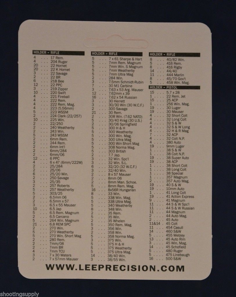 LEE 90204 Hand Priming Tool Shell Holder #4 New in Package #90204