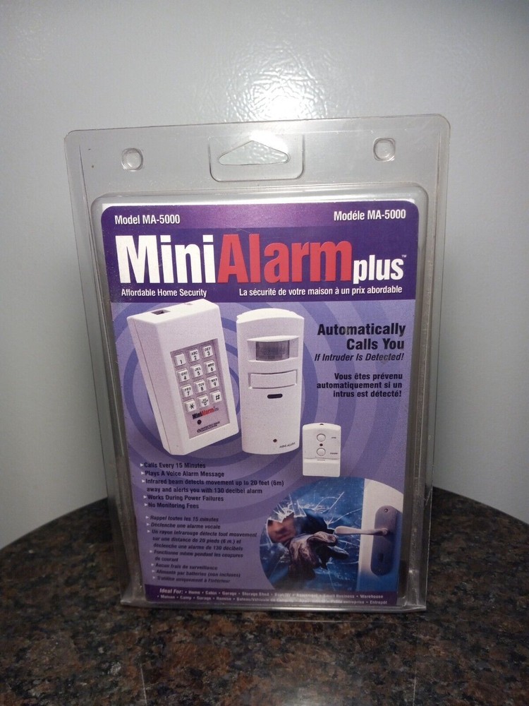 Protected Home Mini Alarm Plus Motion Sensor Home Security System Model MA-5000