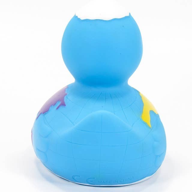 World Globe Map Rubber Duck 🌍🦆