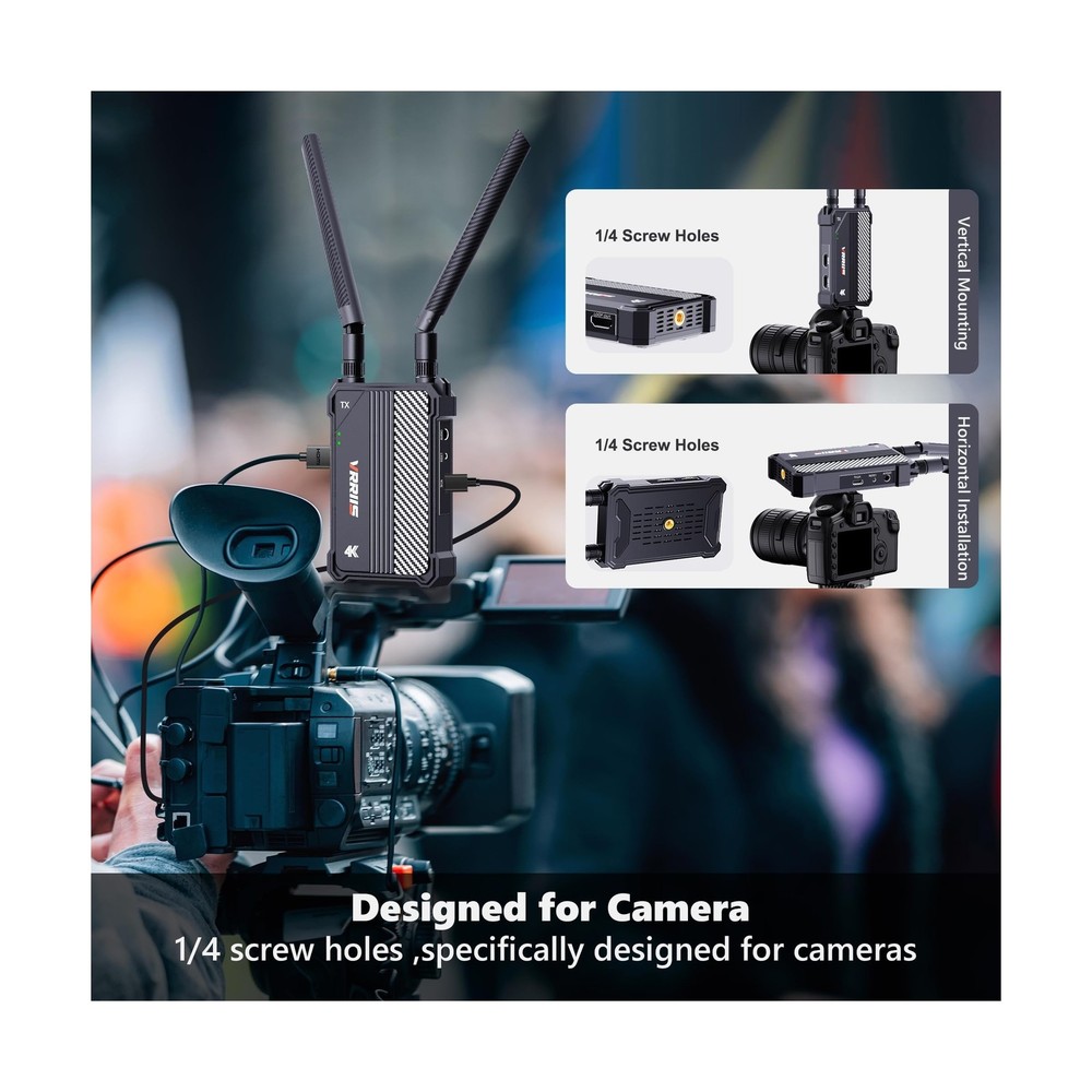 Wireless HDMI Transmitter and Receiver,1150ft Los Range,4K UHD Wireless Video...