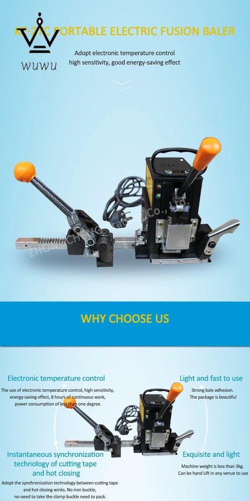 Strap Tensioner Strapping Machine Portable Electrofusion Strapping Machine