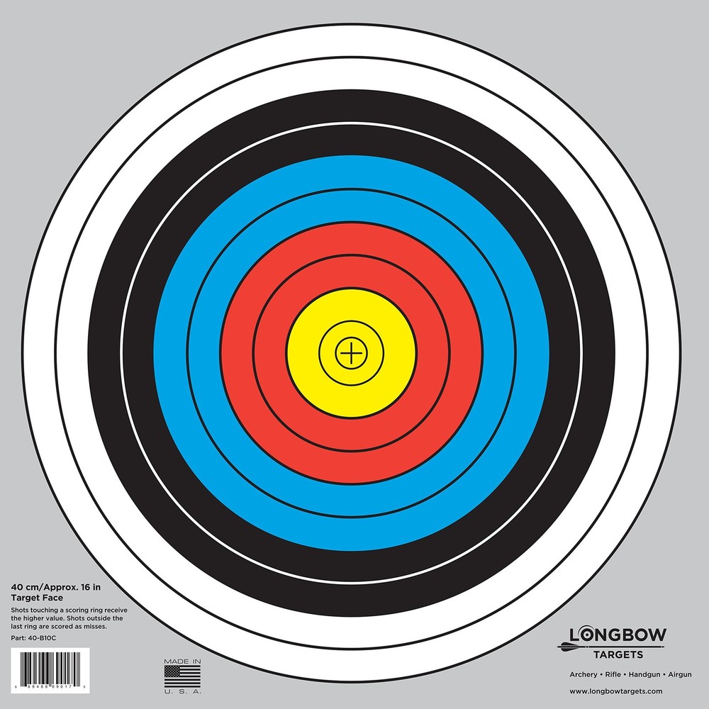 Archery 40cm & 80cm Targets By Longbow