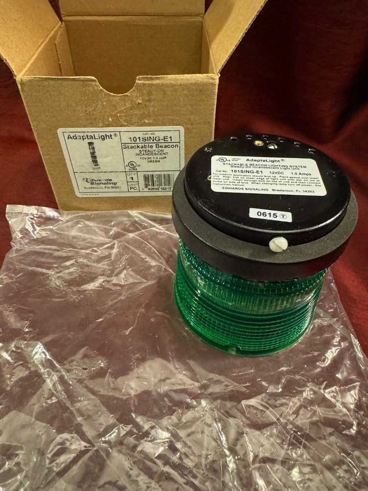 *Read* Edwards 101SING-E1 AdaptaLight 101 Series Stackable Beacon Light Green