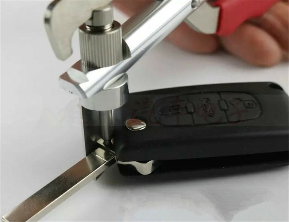 1pcs Car Remote Key Blade Pin Disassembling Clamp Pilers Lock Tool Kit Universal