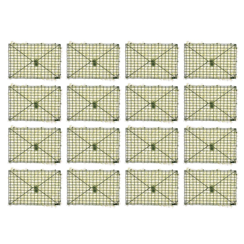 20PCS Artificial Wedding Silk Flower Wall Decor Background Backdrop Wall Decor