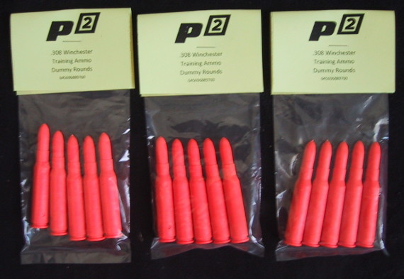 P2 .308 WIN SNAP CAPS TRAINING AMMO BULLETS SHELLS PRACTICE -5 Pak -USA Seller