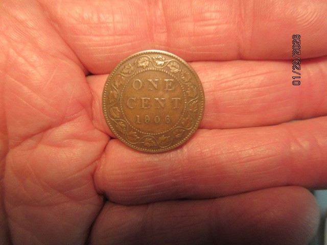 1906 Canada One Cent Edwardvs VII Large Cent - Ungraded