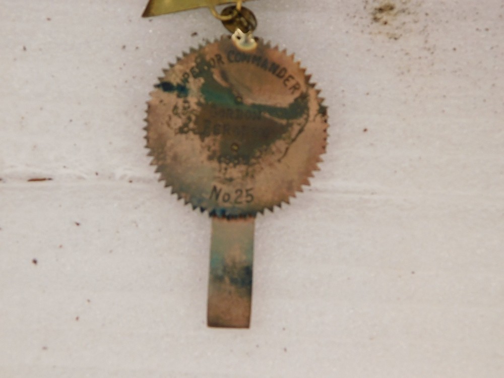 Old 1955 Knights Templar Fraternal Superior Commandery Medal