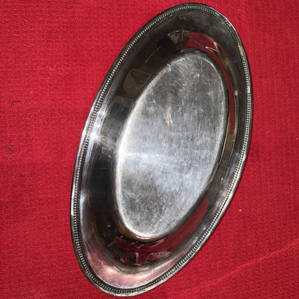 Silver Plated Oneida Oval Tray