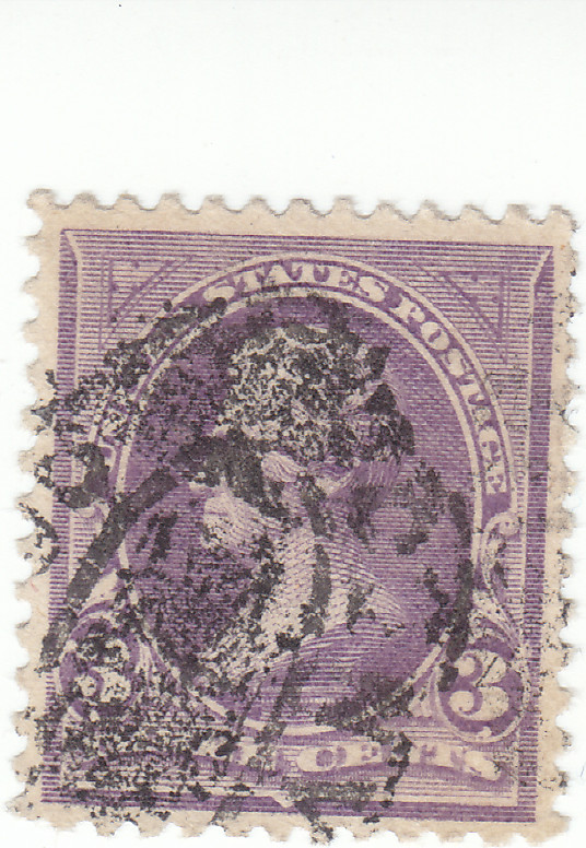 Scott # 253 - 3c Purple - Jackson - Used - SCV - $13.00