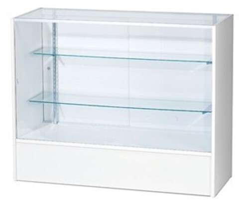 4 FT FULL VISION SHOWCASE K.D.- WHITE