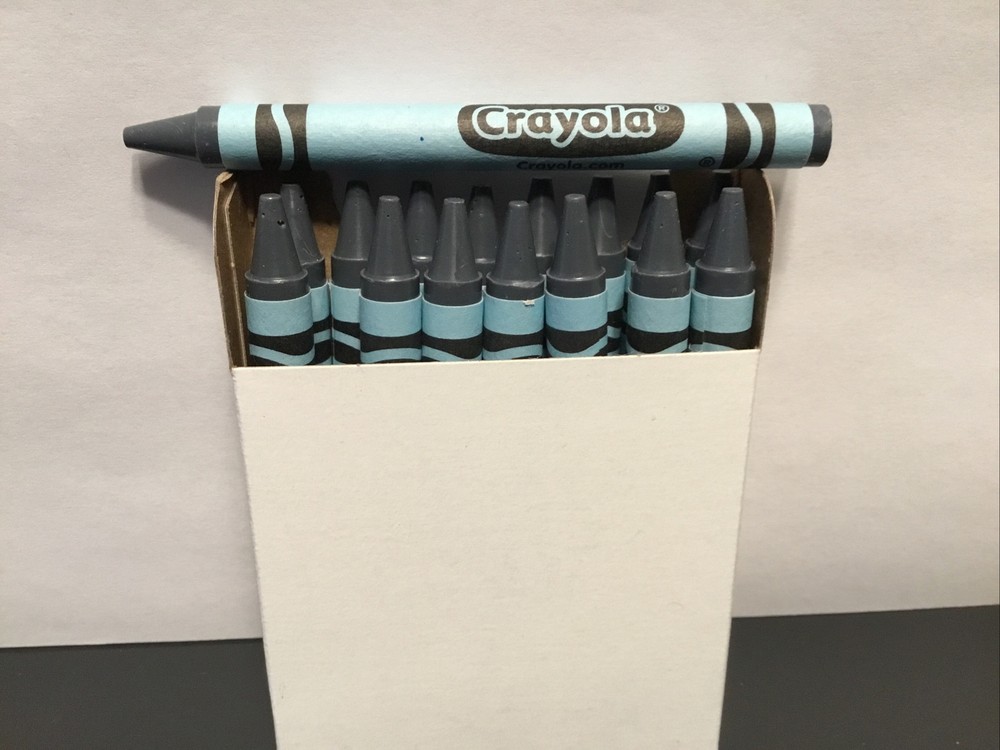 (16) Crayola Crayons (cadet blue) BULK