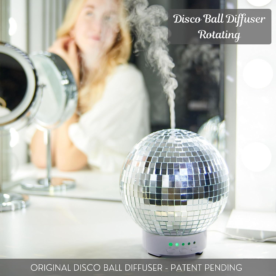 Disco Diffuser Ball Rotating -Essential Oil Diffuser with Whispe Quiet Operation