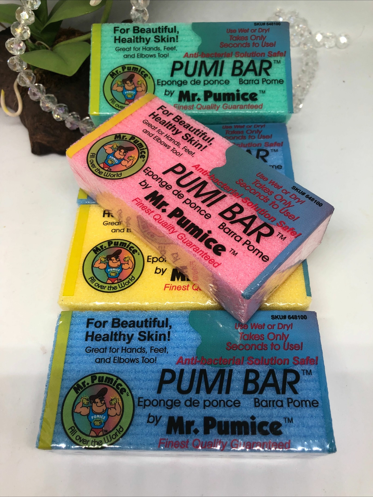5x Mr Pumice Pumi Bar - Assorted Color - Individually Sealed