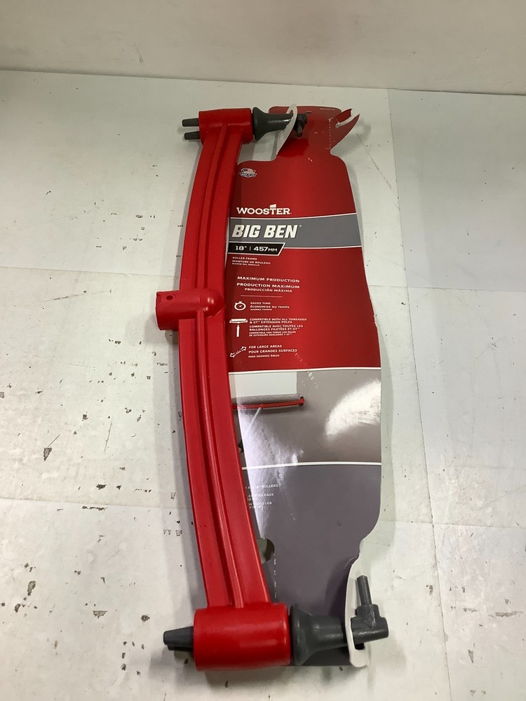 Wooster Br045-18 Paint Roller Frame, Yoke, Polypropylene Handle, 18" Rollers