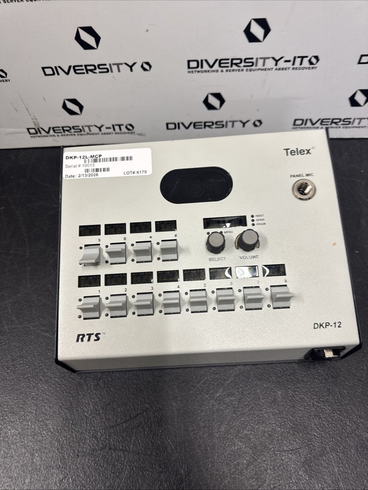 Telex RTS DKP-12 MCP 12-Position Desktop Matrix Key Panel Intercom System