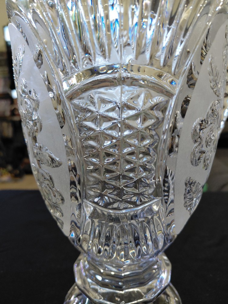Kristal Zajecar 24% Lead Crystal Pitcher Flora Collection Pattern