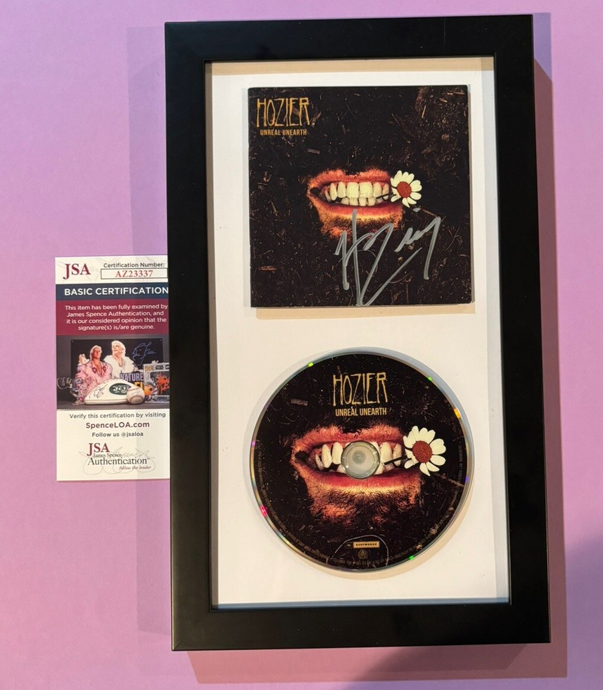 HOZIER SIGNED UNREAL UNEARTH CD JSA COA FRAMED DISPLAY autograph B