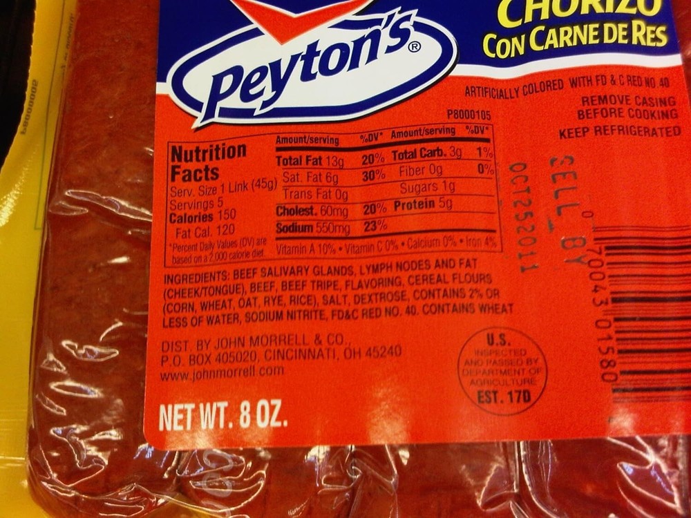 Peyton's Beef Chorizo 8 Oz (6 Pack)