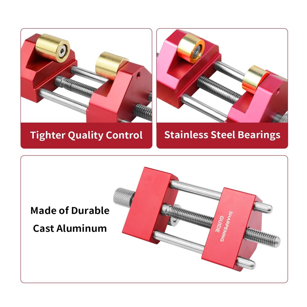 Precise Chisel Sharpening Jig Kit Honing Guide System fit Woodworking Chisels