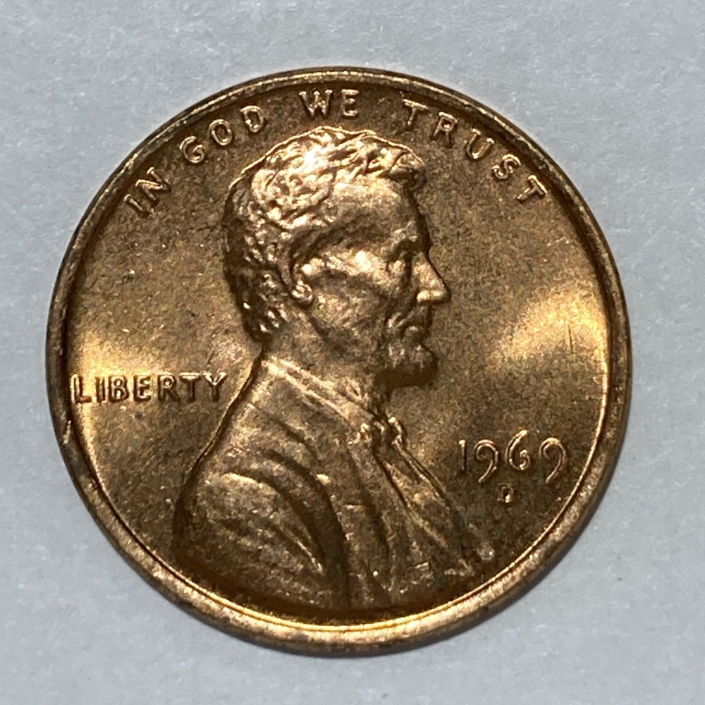 1969-D Lincoln Memorial Cent BU From Original Roll