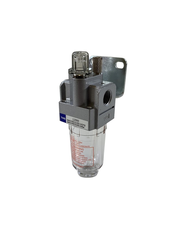 1/4" Mini LUBRICATOR air in line OILER compressed compressor Red