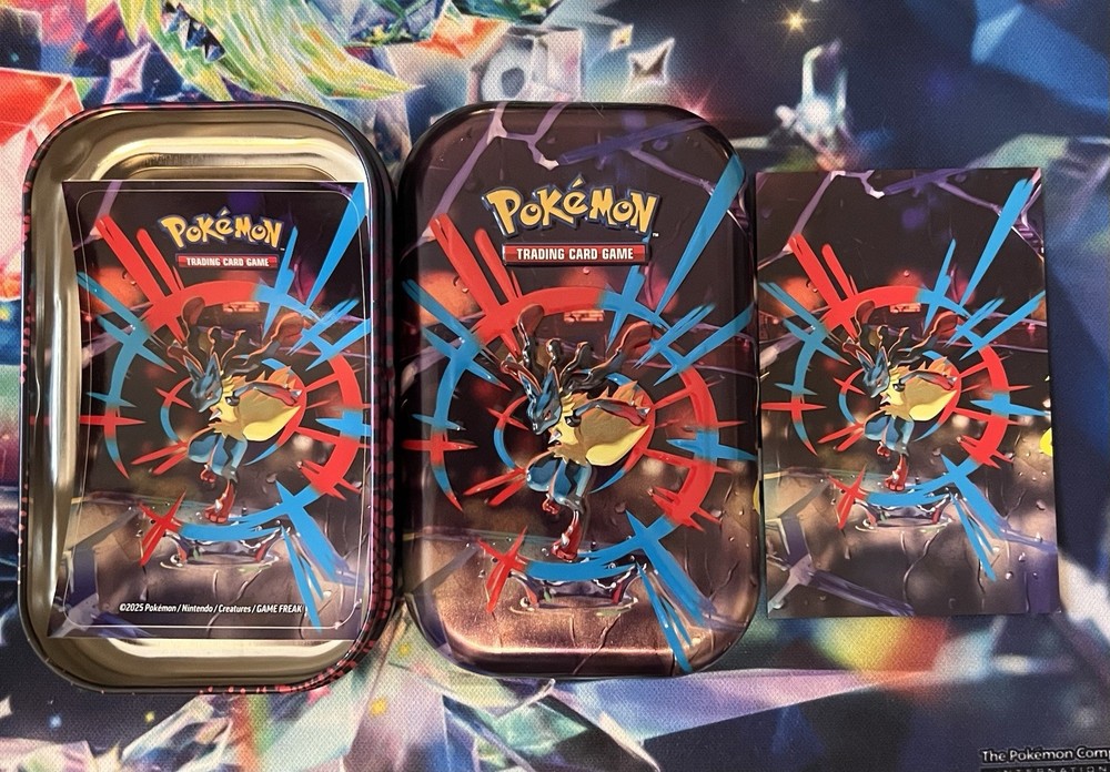Empty Mega Evolution Mini Tin - Mega Lucario