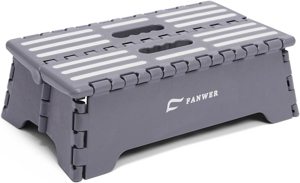 5 Inch Portable Folding Step Stool - Safe & Stable, Foldable Stepping Stool for