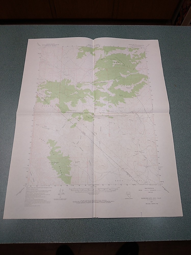 Magruder Mountain Map 1957