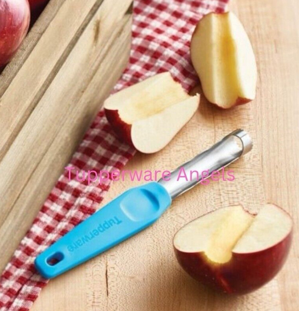 Tupperware Apple Corer 8" Kitchen Gadget Blue Easylogics 8" New