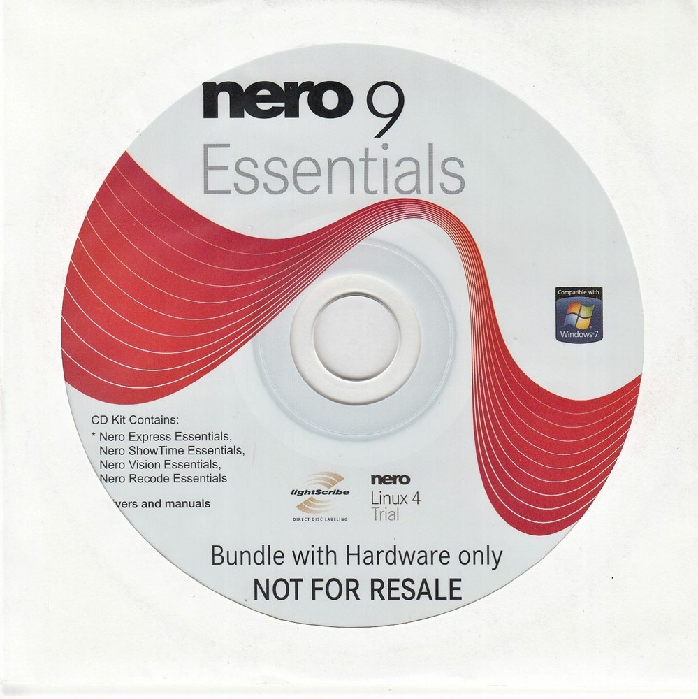 NERO MULTIMEDIA SUITE 9 ESSENTIALS INSTALLATION DISC - NEW!  READ FULL LISTING!!