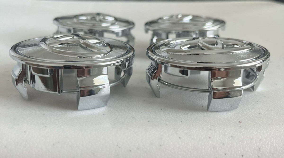 Set Of 4 Toyota 62mm Chrome Wheel Center Caps Fit Camry Corolla Prius &more