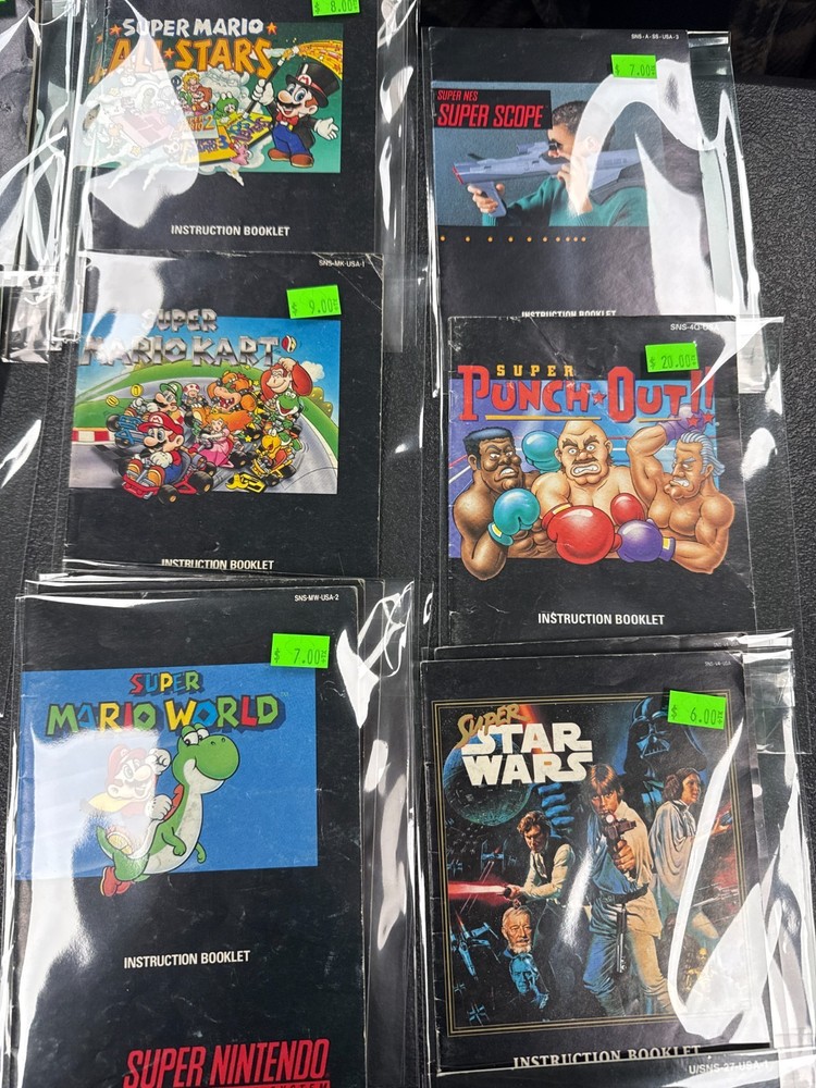 SNES Manual Lot