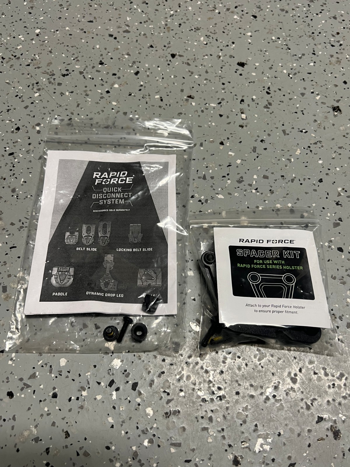 Alien Gear Holsters Rapid Force Spacer Kit w/Bag Packaging, Color: Black - NEW