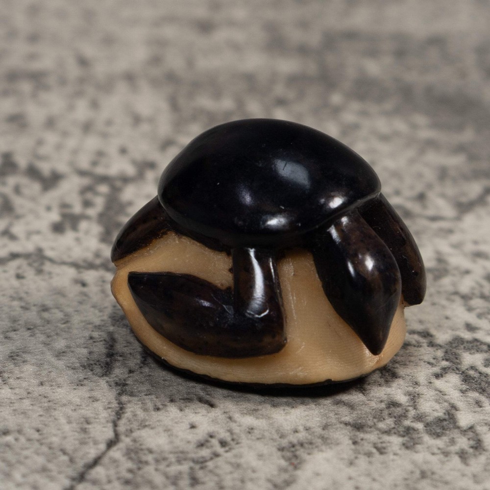 Vintage Black Turtle Tagua Carving